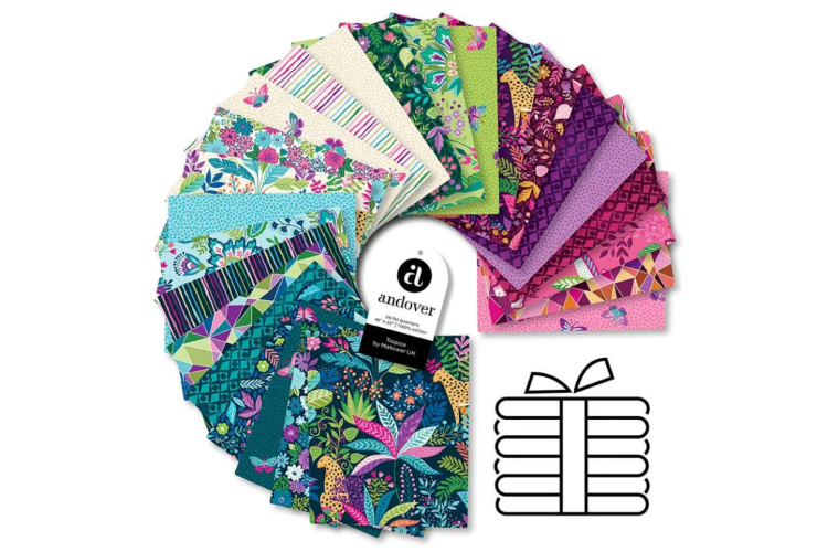Fat Quarters - Bundle -  Tropica by Makower - 25 pieces in the set