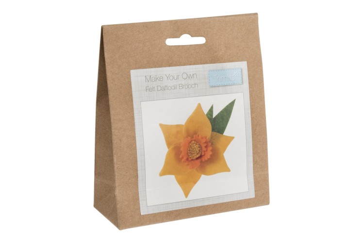 Felt Decoration Kit: Daffodil Brooch