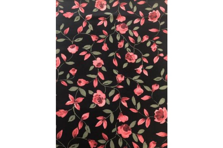 Fernando Rose Vines Soft Touch 100% Viscose 150cm Wide