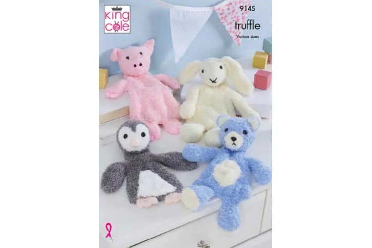 Flat Snuggle Toys Knitted in Truffle - 9145