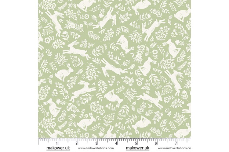 Foxwood by Makower UK - Bunnies Cream 100% Cotton 
