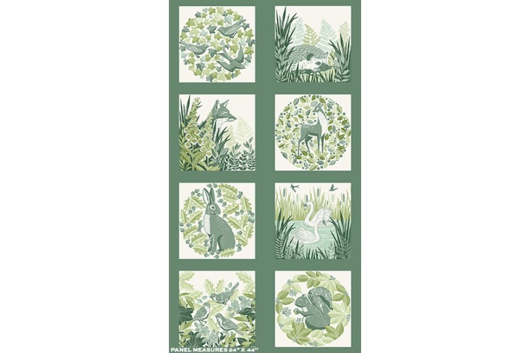 Foxwood by Makower UK - Panel 60cm x 112cm 100% Cotton 