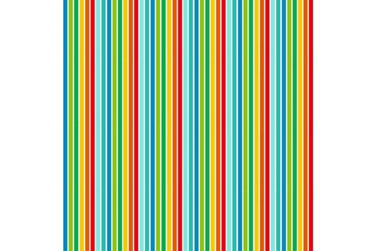 Furry Friends by Makower UK - Rainbow Stripe 100% Cotton 112cm Wide 
