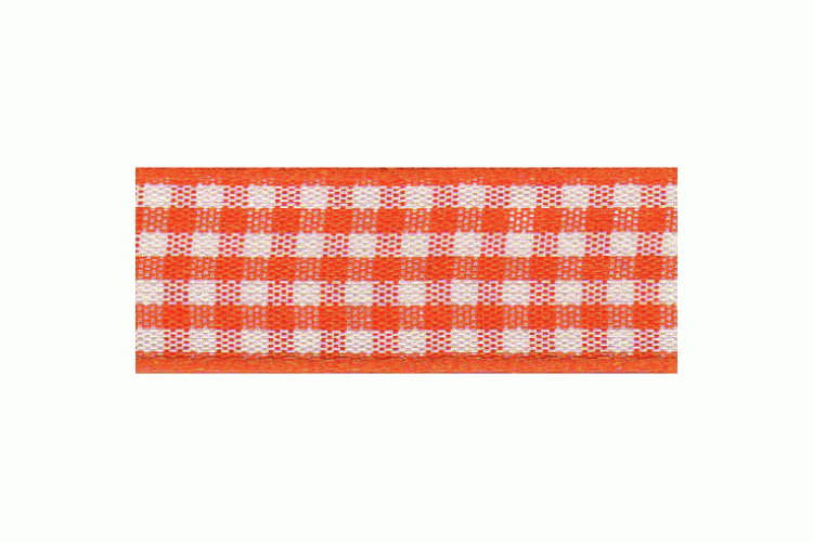 Gingham, 15mm, Red