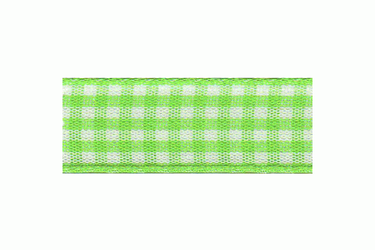 Gingham, 5mm, Lime