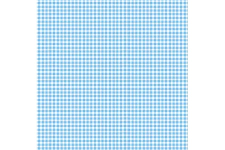 Gingham by Makower UK - Light Blue 100% Cotton 112cm Wide 