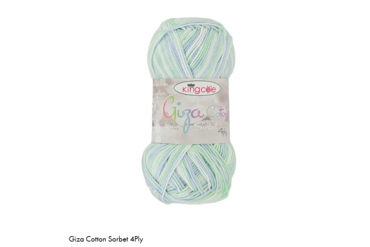Giza Cotton Sorbet 4Ply from King Cole