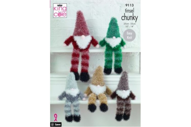 Gnomes Knitted in Tinsel Chunky - 9113