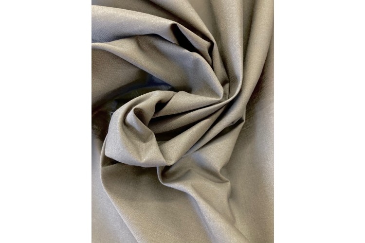 Grey Polycotton 112cm Wide 80% Polyester, 20% Cotton