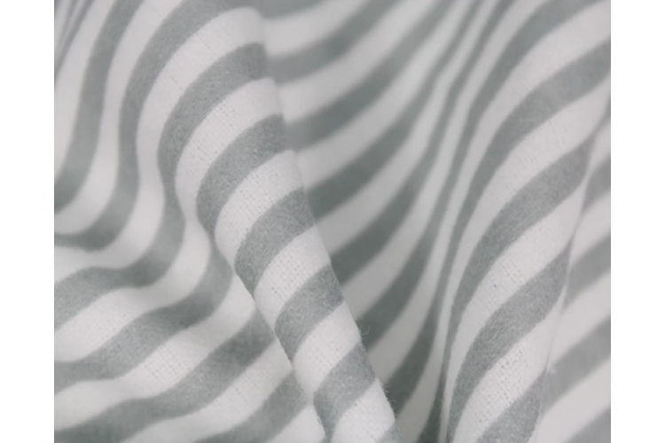 Grey Stripe Winceyette 80% Cotton 20% Polyester 108cm Wide