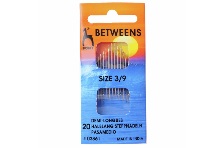 Hand Sewing Needles, Betweens Gold Eye, Size 3-9