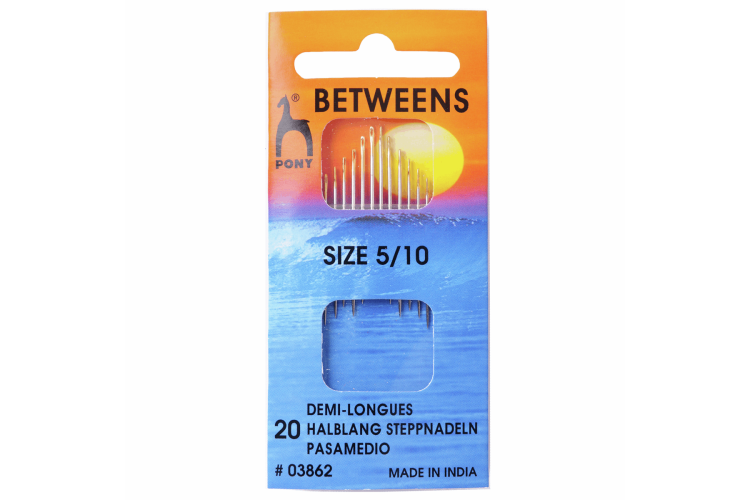 Hand Sewing Needles, Betweens Gold Eye, Size 5-10