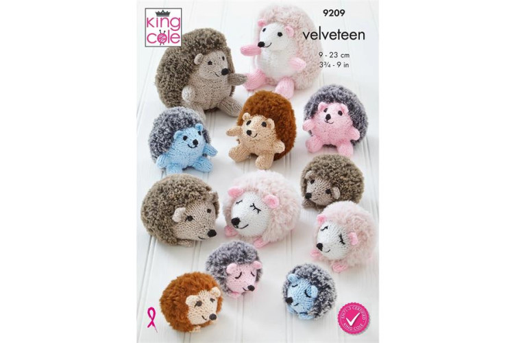 Hedgehogs knitted in Velveteen - 9209