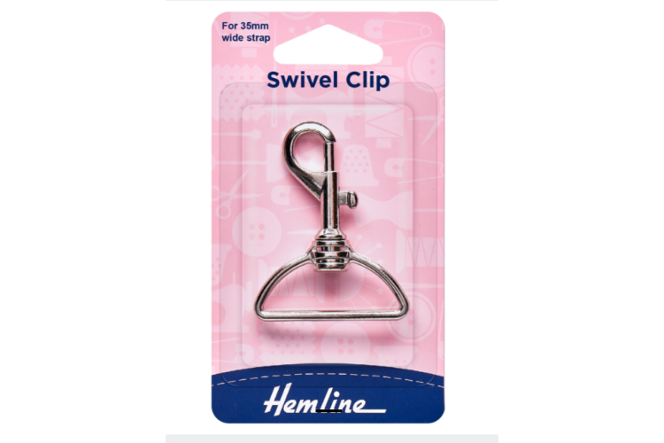 Hemline, Swivel Clip 35mm nickel