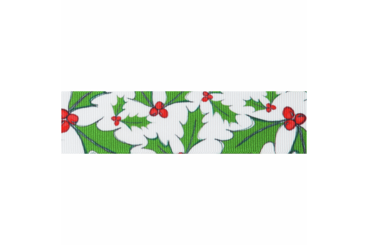 Holly Berry 25mm White/Red
