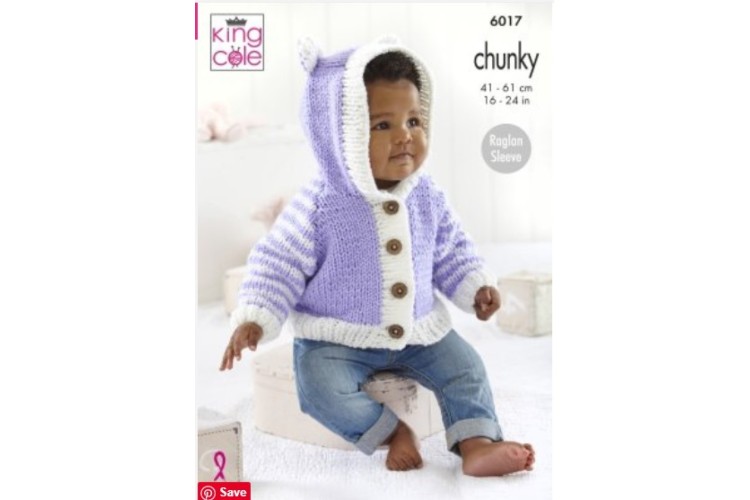 Hooded Jackets, Cardigan & Blanket Knitted in Big Value Baby Chunky - 6017