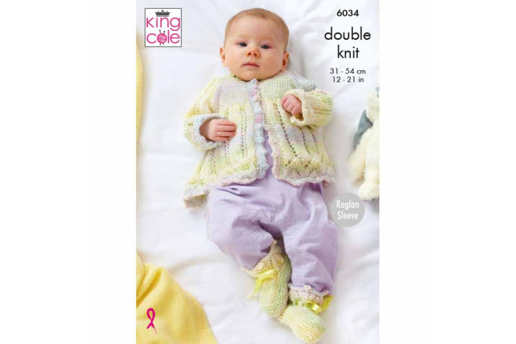Hoodie, Cardigans and Leggings Knitted in Cutie Pie DK King Cole 6034