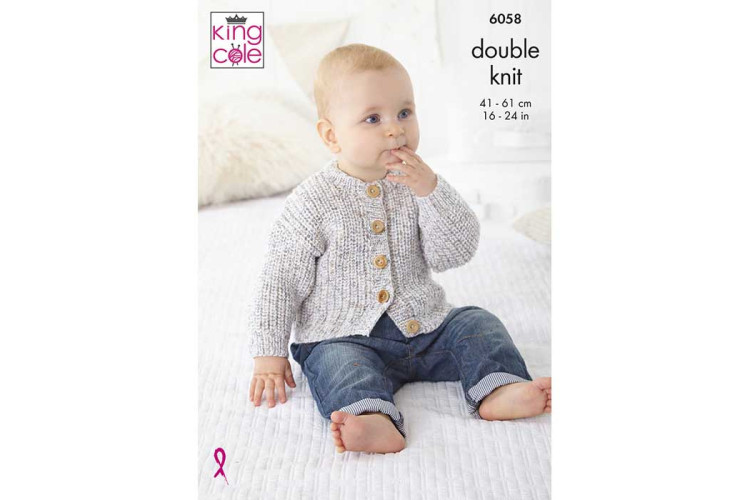 Hoodie, Cardigans and Leggings Knitted in Cloud Nine DK King Cole 6058