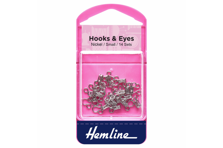 Hook and Eye, Nickel, Size 1