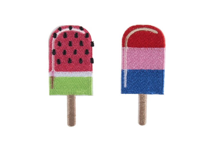 Iron on & Sew on Motif Ice Lollies