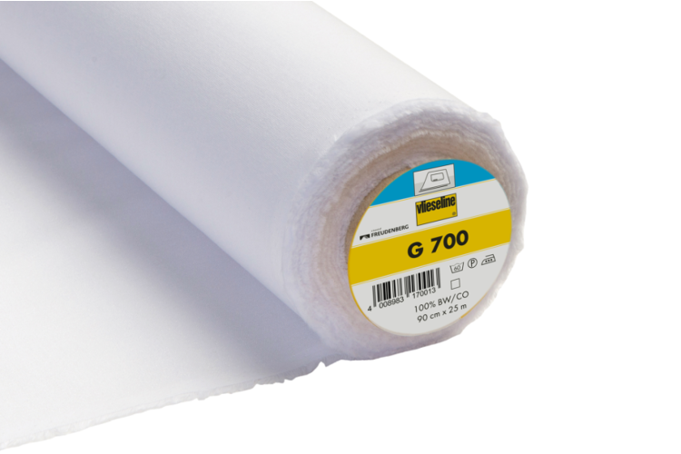 Iron-On  Woven Interlining Medium, 90cm, White- G700