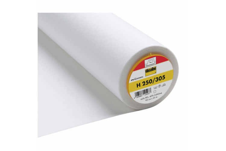 Iron-On Interlining Standard Heavy/Firm, 90cm, White - H250