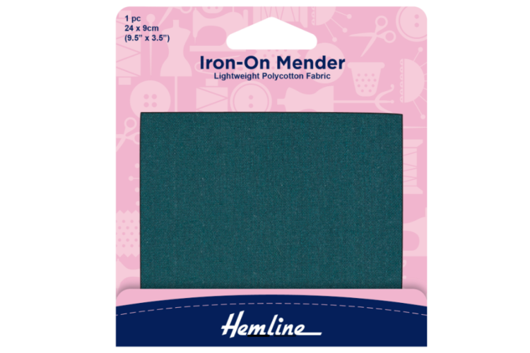 Iron on Mender Polycotton Patch, Bottle - 24 x 9cm - 1 Sheet