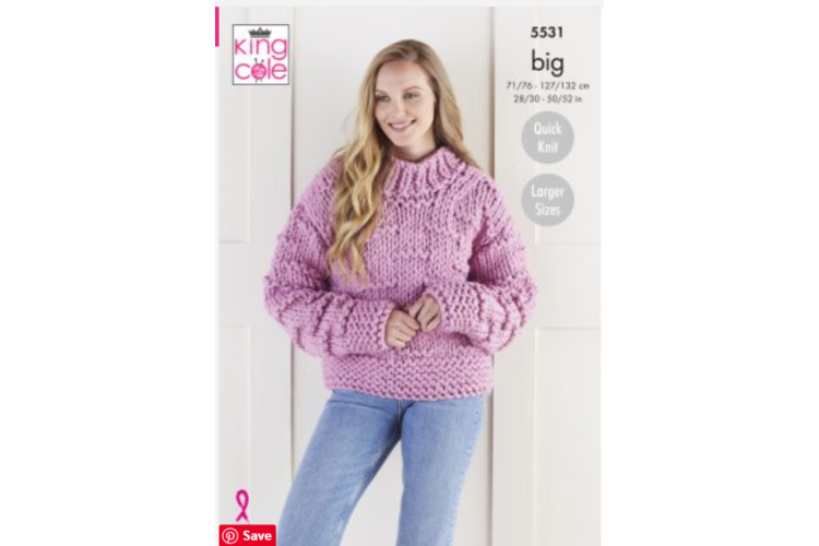 Jacket & Sweater: Knitted in Big Value BIG - 5531