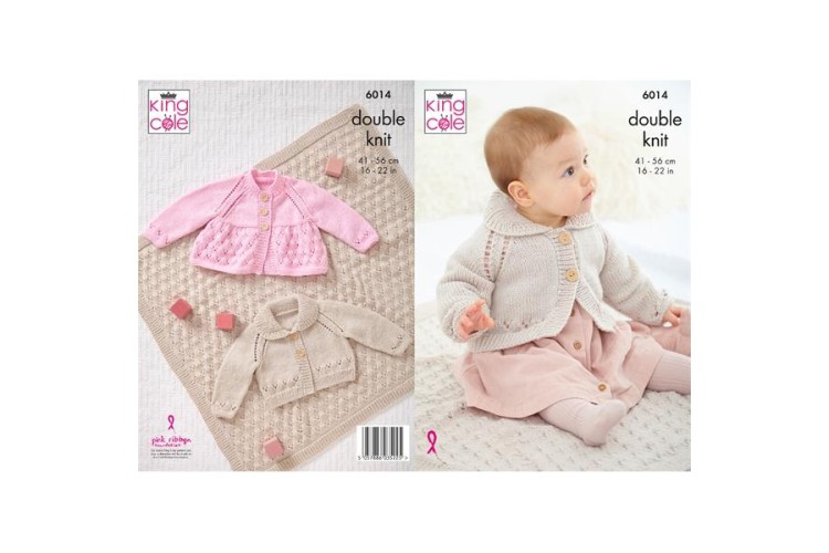 Jacket, Blanket and cardigan in King Cole Comfort Baby DK - 6014