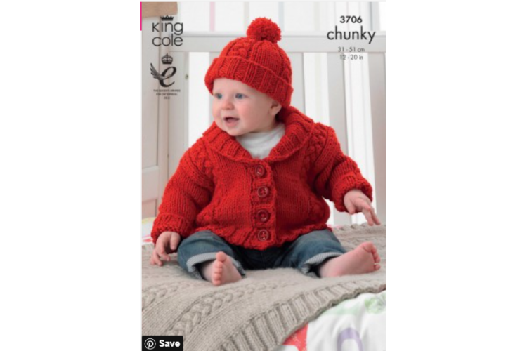 Jacket, Blanket and Hat Knitted in Comfort Chunky - 3706