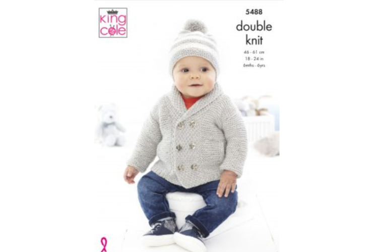 Jacket, Sweater & Hats: Cotton Top DK - 5488