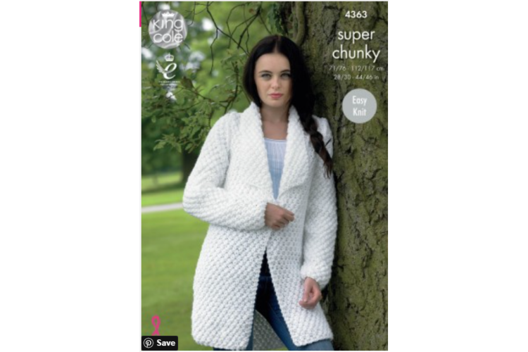 Jacket and Sweater Knitted with Big Value Super Chunky - 4363