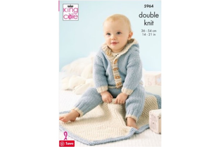 Jackets, Hat, Leggings And Blanket Knitted in King Cole Cherished DK - 5964