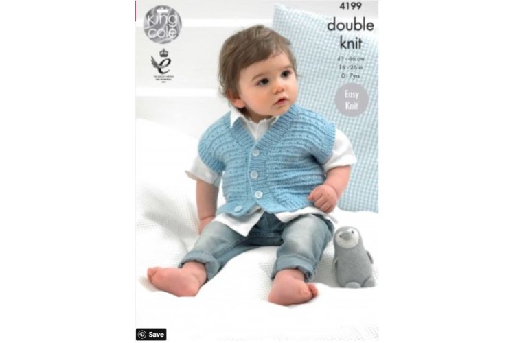 Jackets and Waistcoats Knitted with Cherished DK - 4199