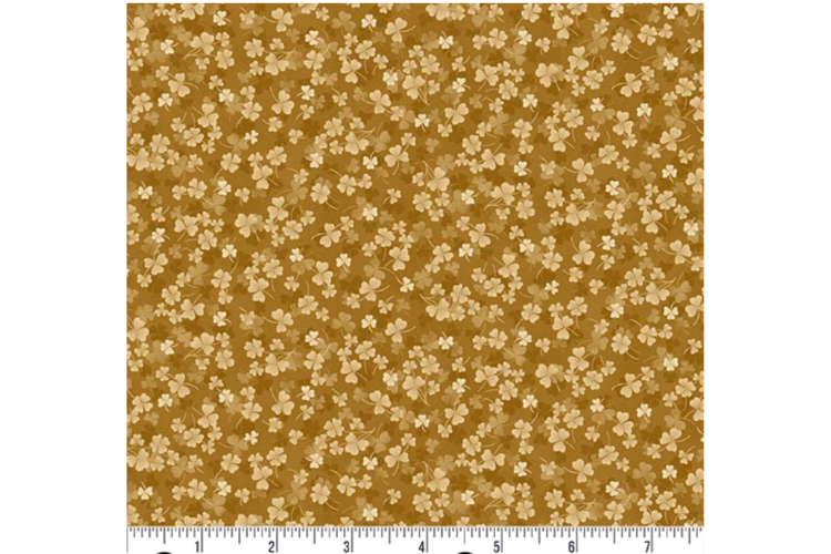 Kindred by Makower Clover Yellow 100% Cotton 112cm wide