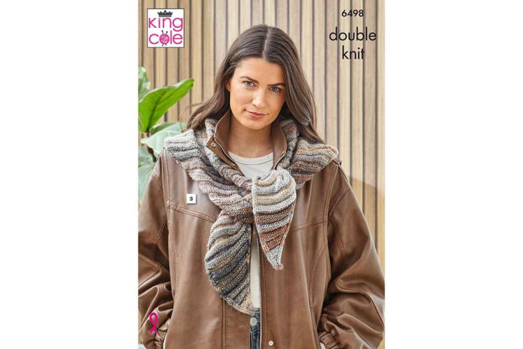 King Cole DK Cottagespun - Scarves and Shawls - 6498