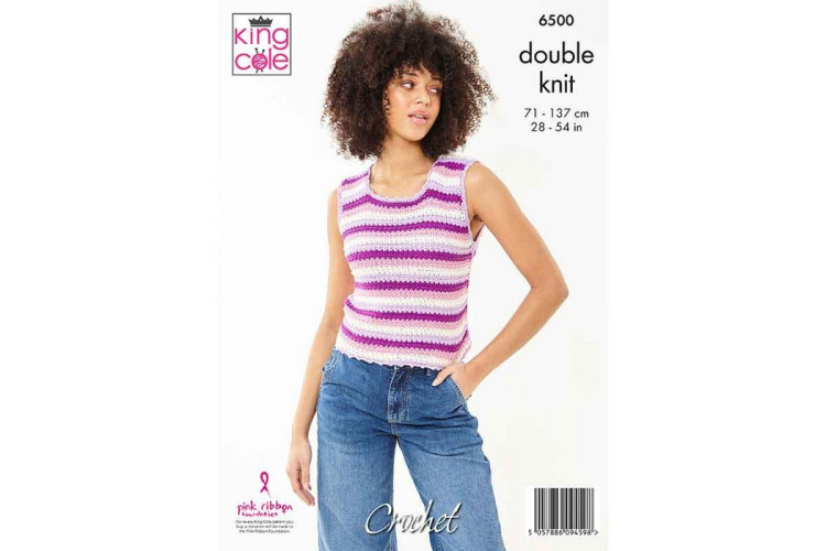 King Cole DK Crochet Pattern 6500