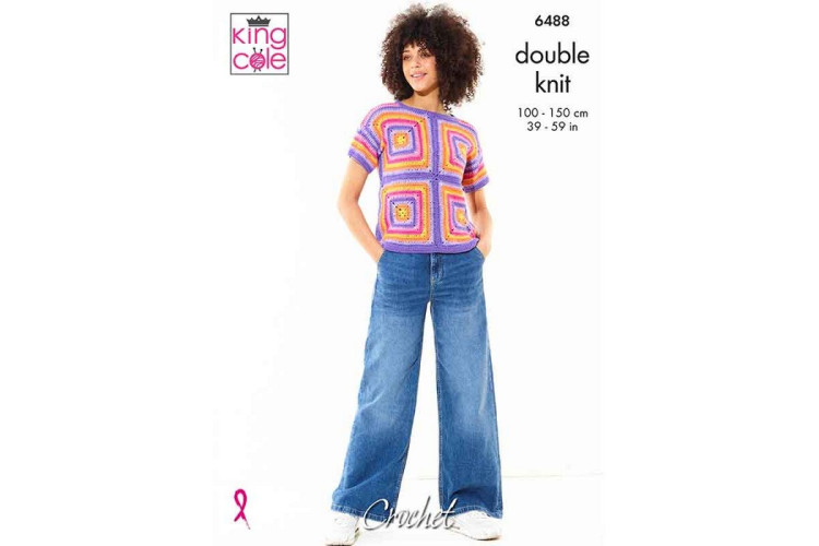 King Cole DK Crochet Pattern 6488