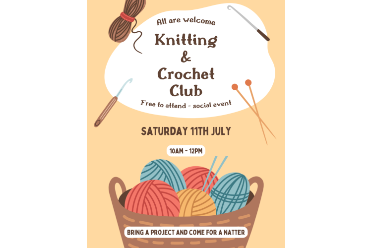 Knitting & Crochet Club - Social Event - Free to attend