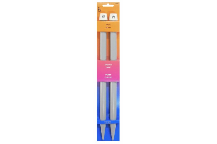 Knitting Pins, Single-Ended, Classic: 40cm x 20mm