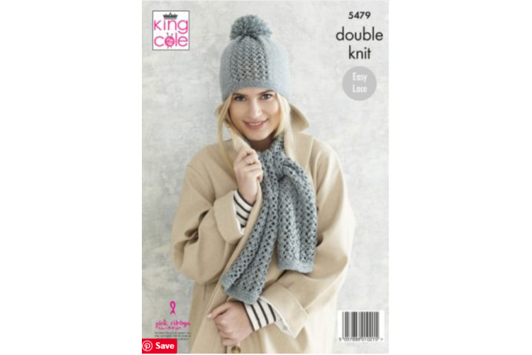 Ladies Cardigan, Scarf & Hat: Knitted in Subtle Drifter - 5479