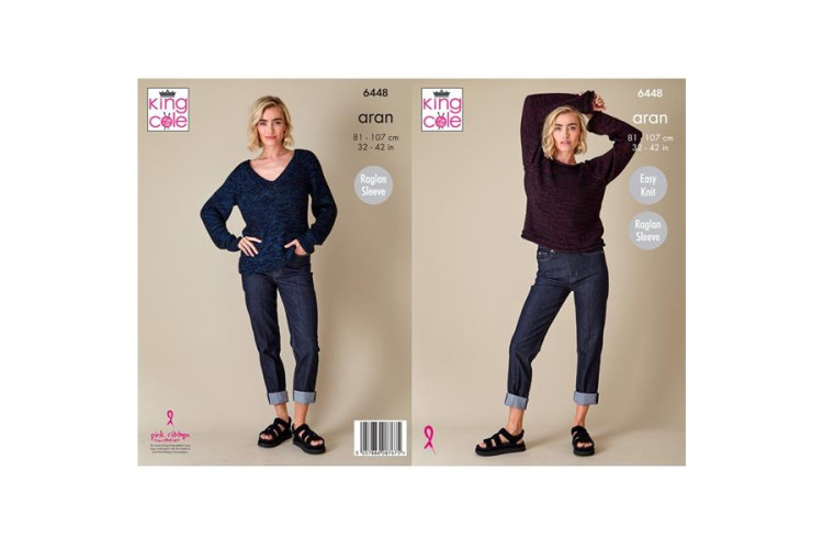 Ladies Sweaters knitted in Firefly Aran - 6448