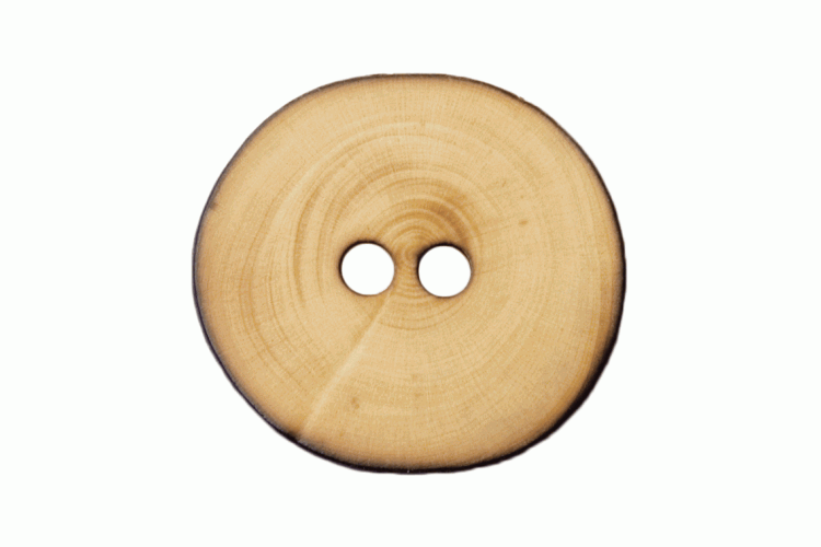 Light Wood, 22mm 2 Hole Button