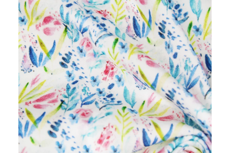 Little Johnny Fabric - Blooming Flowers Winceyette 100% Cotton 114cm