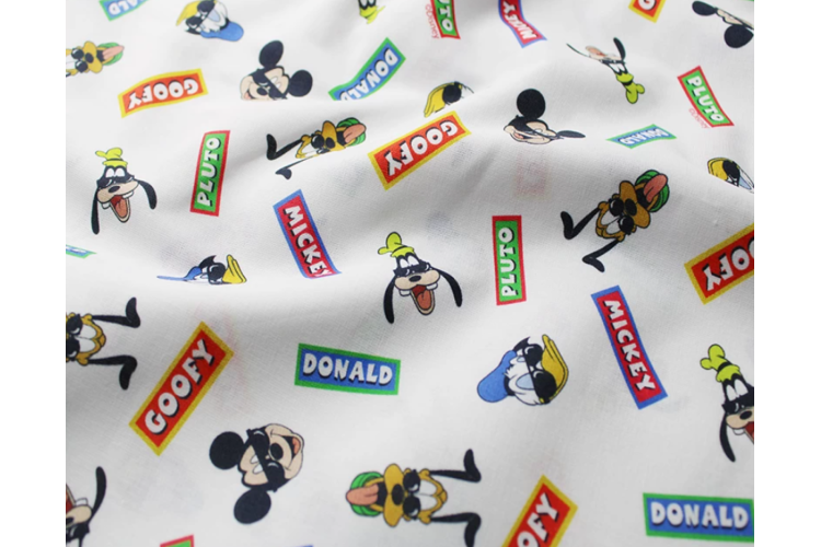 Little Johnny Fabrics - Disney Mickey and Friends 100% Cotton 149cm wide