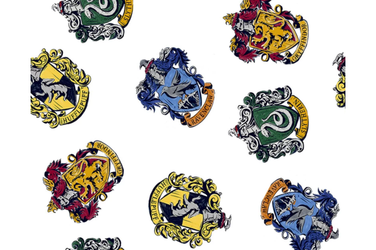 Little Johnny Fabrics - Harry Potter Badges 100% Cotton 149cm wide
