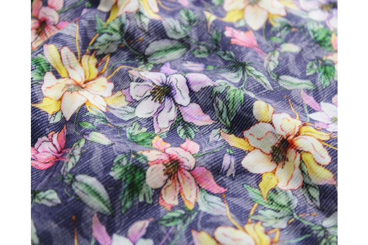 Little Johnny Fantasy Floral Needlecord 100% Cotton 145cm Wide