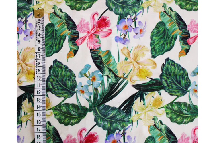 Little Johnny Floral Summer Needlecord 100% Cotton 145cm Wide
