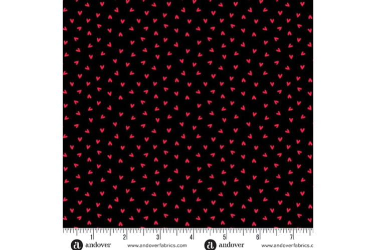 Little Ladies by Tami Jones Love Bug Hugs Ink 112cm Wide 100% Cotton