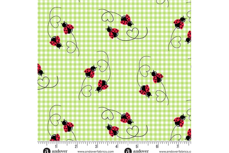 Little Ladies by Tami Jones Twin Treasures Fern 112cm Wide 100% Cotton